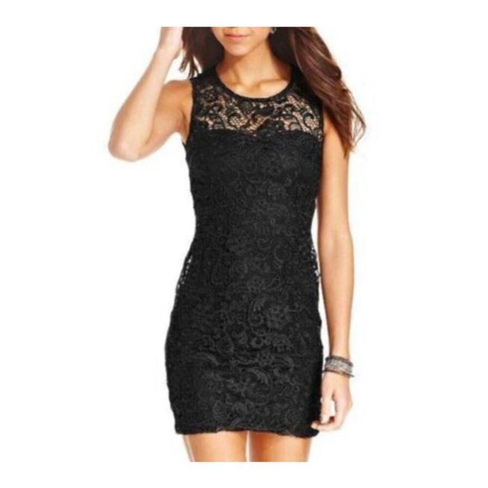 AS U WISH BLACK LACE DRESS SZ.3 EUC.